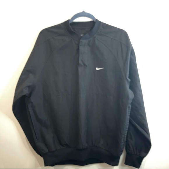 NIKE GOLF Sz M Vintage Windbreaker Pull  Over 1/2 Opening w/ Snap Buttons Top - Picture 1 of 10